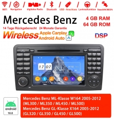 7 Zoll Android 12.0 Autoradio / Multimedia 4GB RAM 64GB ROM Für Benz W164 X164 Built-in Carplay / Android Auto