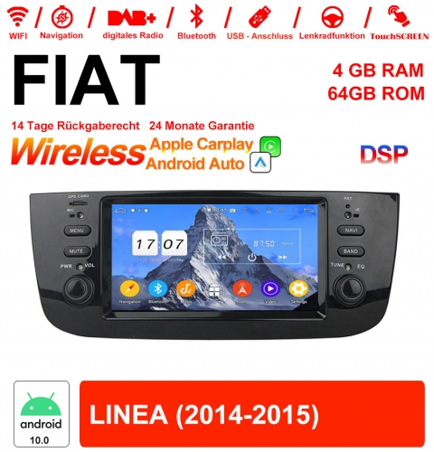 6.1 inch Android 12.0 Car Radio/ Multimedia 4GB RAM 64GB ROM For FIAT LINEA With WiFi NAVI Bluetooth USB