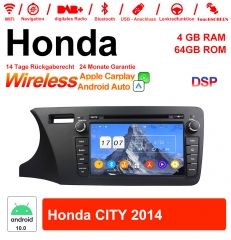 8 pouces Android 12.0 Autoradio / multimédia 4Go RAM 64Go ROM pour Honda CITY 2014 avec WiFi NAVI Bluetooth USB