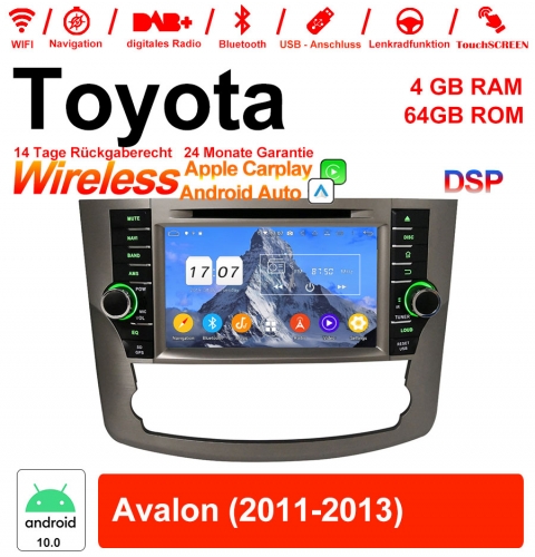 8 pouces Android 12.0 Autoradio / multimédia 4 Go de RAM 64 Go de ROM pour Toyota Avalon 2011-2013 avec WiFi NAVI Bluetooth USB