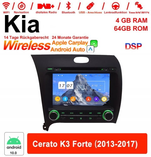 8 pouces Android 12.0 Autoradio/multimédia 4Go de RAM 64Go de ROM pour Kia Cerato K3 Forte 2013-2017 avec WiFi NAVI Bluetooth USB