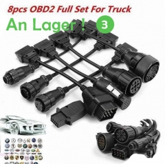 NEW 8 cable set truck diagnostic adapter