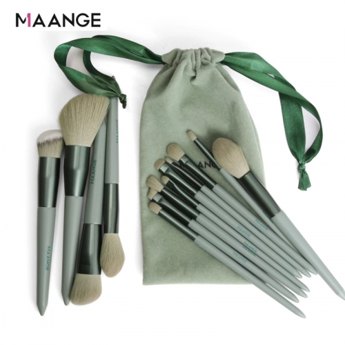 MAANGE 13pcs Quick Dry Makeup Brushes Set With Bag