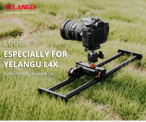 YELANGU L60E Camera Slider Dolly Rail Video Stabilizer Dual Rail Design DSLR Camera Video Slider