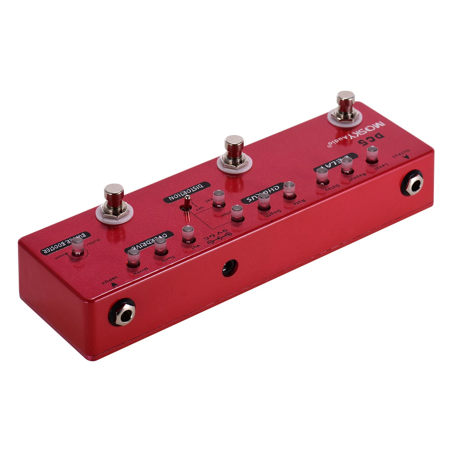 MOSKY DC5 6-in-1-Gitarren-Multi-Effekt-Pedal