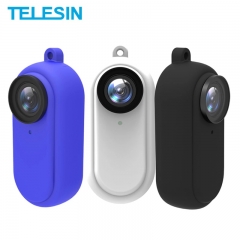 TELESIN Housse de protection en caoutchouc de Silicone souple accessoire de boîtier pour caméra Insta360 GO2