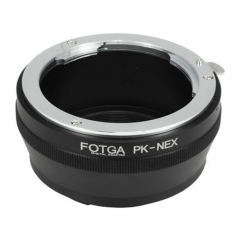 FOTGA Pentax K / PK E-Mount Adaptateur d'objectif pour Sony NEX3 / C3 / NEX5 / 5C / 5N / 5R / NEX6 / 7