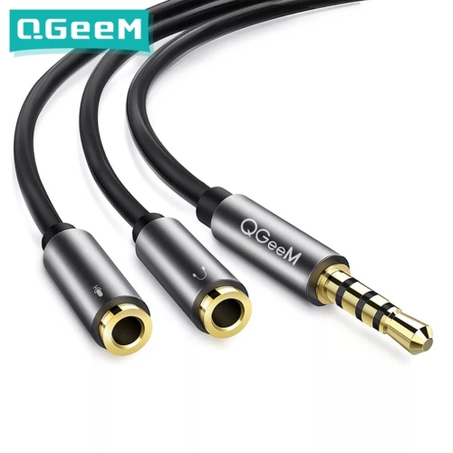 3,5mm Audio Splitterkabel für Computerbuchse 3,5-mm-1 Stecker auf 2 Buchse Mic AUX Kabel Headset Splitter Adapter