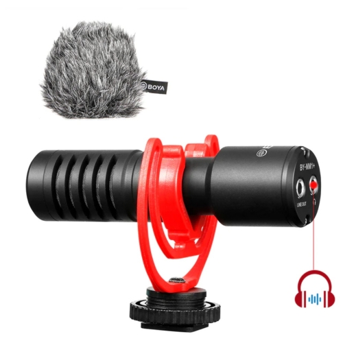BOYA BY-MM1 + Professional Video Audio Recording Microphone