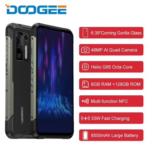 DOOGEE S97 Pro Smartphone 48MP Runde Kamera 20MP Infrarot Nachtsicht 6.22 ''Helio G90 Octa Core 8GB + 128GB 6350mAh Robuste Telefon