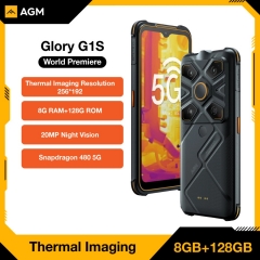 AGM GLORY G1S 5G 6.53" 8G RAM 128G ROM Android 11 Wärmebild Robustes Smartphone IP68/69K