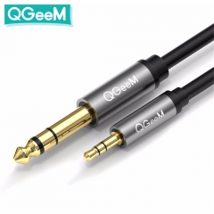 3.5mm to 6.35mm Aux Cable for Mixer Amplifier CD Player Speaker Audio Cable