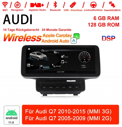 Qualcomm Snapdragon 662 8 Core Android 11 4G LTE Car Radio/Multimedia 6GB RAM 128GB ROM For AUDI Q7 2005-2009(MINI 2G)/AUDI Q7 2010-2015(MINI 3G)