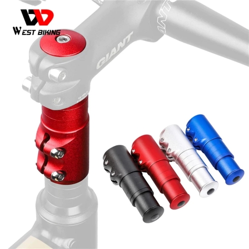 WEST BIKING Bicycle Stem Raised Control Tube Aluminum Alloy Extending Cycling Bike Handlebars Heighten Fork Bicycle Accessories