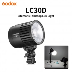 Godox LC30D Litemons Tisch LED Videoleuchte 3200K-6500K Handlampe für Live Streaming Fotografie Tischaufnahmen