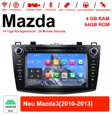 8 pouces Android 10.0 Autoradio/multimédia 4Go de RAM 64Go de ROM pour Mazda nouvelle Mazda3