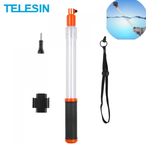 TELESIN Transparent portable Divng étanche Selfie bâton flottant monopode pour GoPro Hero 10 9 8 7 6 5 4 Osmo action Insta360