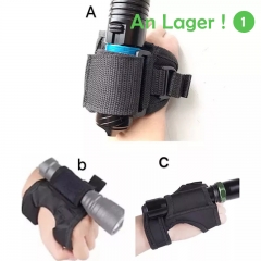 Underwater Scuba Diving LED Flashlight Flashlight Holder Hand Arm Mount Wrist Strap