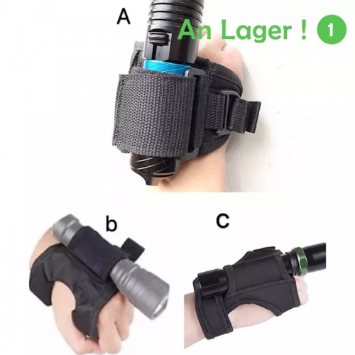 Underwater Scuba Diving LED Flashlight Flashlight Holder Hand Arm Mount Wrist Strap