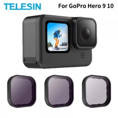 TELESIN ND8 ND16 ND32 Objektiv Filter Set Aluminium Legierung Rahmen für GoPro Hero 9 10 Action kamera ND Objektiv Accessoreis