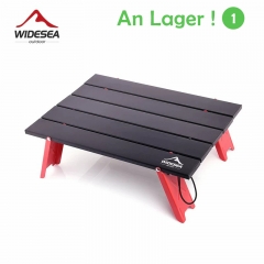 Widesea Camping Mini Tragbarer Klapptisch für Outdoor-Picknick Barbecue-Touren Geschirr Ultraleichter klappbarer Computerbett-Schreibtisch