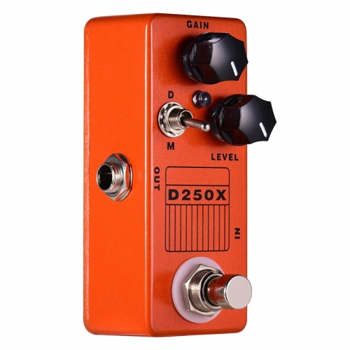 Mosky D250X Mini pédale d'effets de préampli de guitare Overdrive avec commutateur True Bypass