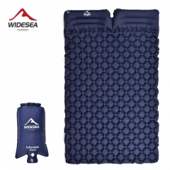 Widesea Camping Double Inflatable Mattress Outdoor Mat Bed Ultralight Folding Travel Air Mat