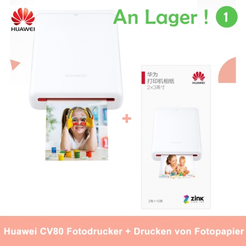 Huawei CV80 Zinc Portable Mini Imprimante Photo de Poche + papier photo