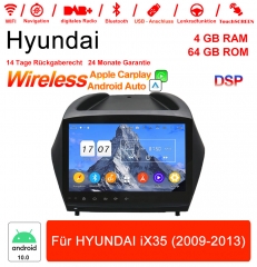 9 pouces Android 12.0 Autoradio / Multimédia 4 Go de RAM 64 Go ROM pour Für HYUNDAI iX35 (2009-2013)