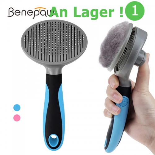 Auto-nettoyage efficace Slicker Salon de toilettage pour chiens Brosse pour petits grands chiens chats Confortable Peigne sûr anti-dérapant Pour anima