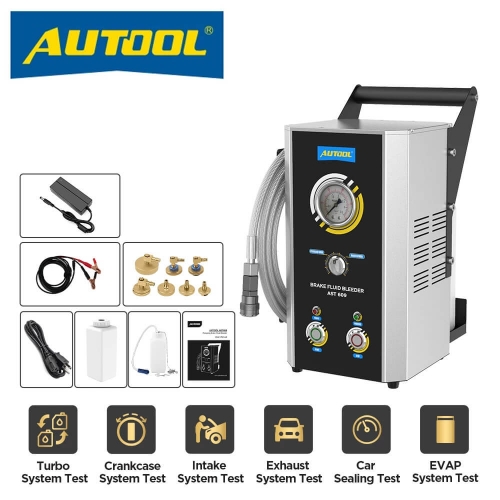 AUTOOL AST609 Car Pulsating Brake Oil Changer Brake Haze Oil Pump Machine Brake Bleeding Pumps Fluid Pump Kit 220V