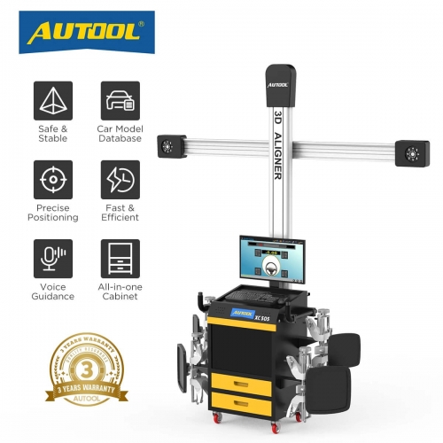 AUTOOL XC505 3D Wheel Alignment Machine Tire Aligner System Automatic Wheel Positioning Automotive Tire Repair Tool 220V