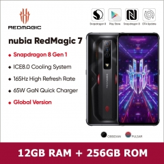 Nubia Red Magic 7 6.8'' Android 12 Qualcomm Snapdragon 8Gen1 5G 12Go RAM 256Go ROM Smartphone 4500 mAh Batterie