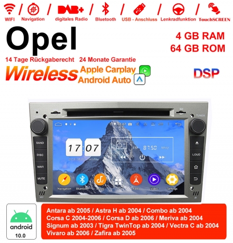 7'' Android 12.0 Autoradio/Multimédia 4Go RAM 64Go ROM pour Opel Astra Antara Corsa Vectra Zafira Meriva intégré Carplay/Android Auto