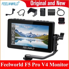 FEELWORLD F5 Pro V4 6 Zoll auf DSLR Kamera Field Monitor Touchscreen 3D LUT FHD 1920 x 1080 4K HDMI video Focus Assist für Gimbal