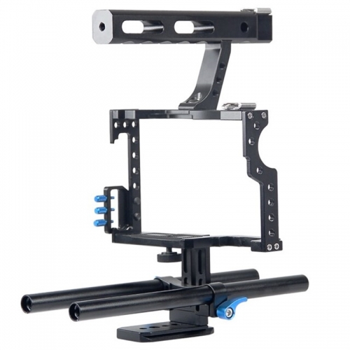 YELANGU C5 DSLR Camera Cage with Hand Grip 1/4'' 3/8'' Screw