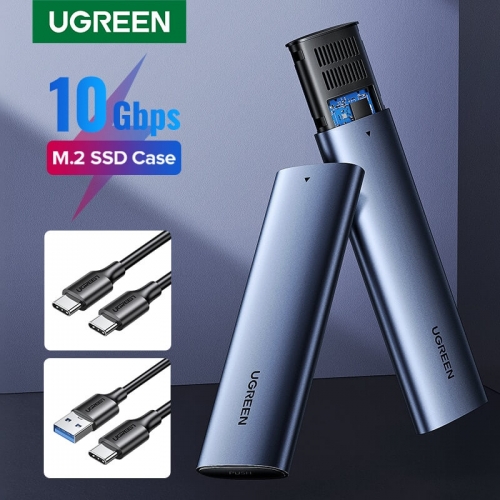 UGREEN M2 SSD Fall NVME Gehäuse M.2 auf USB Typ C 3.1 SSD Adapter