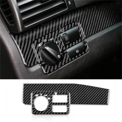 Headlight Switch Button Sticker Carbon Fiber For BMW 3 Series E46 1998-2006