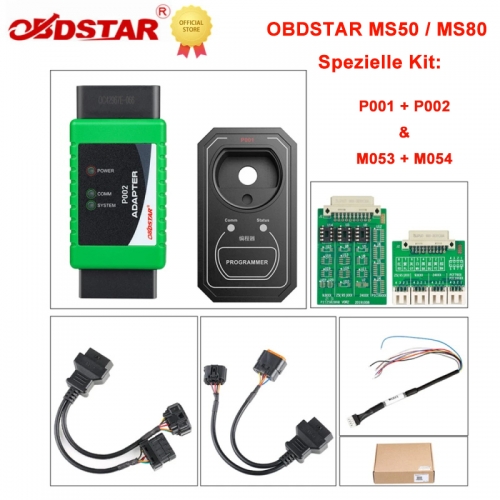 P001 P002 M053 M054 OBDSTAR MS50 / MS80 Special Kit Works with MS50 MS80 Motorcycle Diagnostic Tool Tablet for Motorbike IMMO / ECU Programming