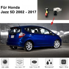 170 degrés HD CCD étanche à Vision nocturne Caméra de recul pour Honda Jazz 5D 2002 - 2017