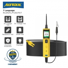 AUTOOL BT260 Testeur de circuit électrique de voiture Sonde de puissance Scanner automobile Indicateur de tension à Led Outil de diagnostic numérique 