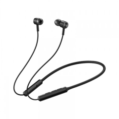 Original Xiaomi Neck-mounted Wire-controlled Bluetooth Earphone Line Free Supports HD Call / Voice Assistant (Black)