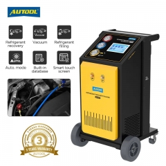 Autool LM707 ac Machine de récupération de réfrigérant 3/8hp aspirer la poussière & faire le plein & machine de remplissage de réfrigérant recyclé pou