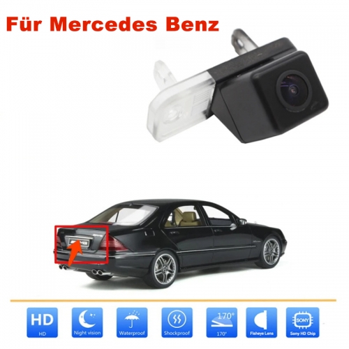 CCD HD à Vision nocturne Caméra de recul pour Mercedes Benz W220 W203 W211 SLK R171 CLK W209 classe E W211...