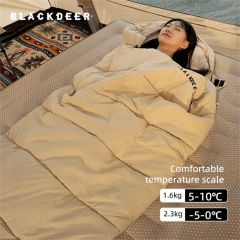 BLACKDEER Outdoor Travel Waterless Cotton Sleeping Bag Emergency Adult Autumn Dirty Warm Adult Camping Single Quilt Portable