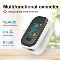 Boxym Medical portable finger pulse oximeter blood oxygen heart rate saturation meter oled oxi metro de dedo saturn etro monitor