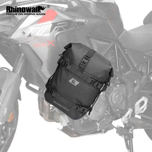 Rhinowalk moto pare-chocs sac étanche 6L cadre Crash Bars pare-chocs réparation outil Placement Pack moteur réservoir sacoche bagage sac