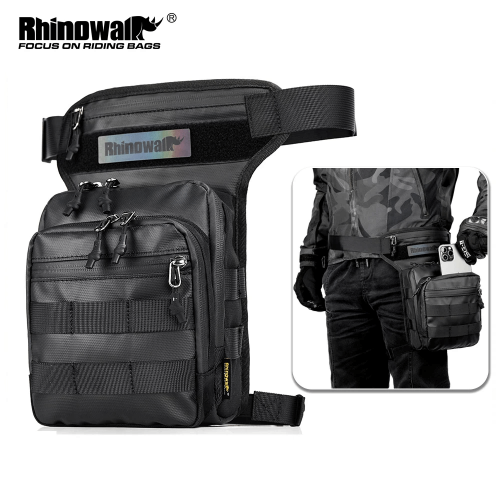 Rhinowalk Taille Bein Tasche Oberschenkel BumBelt 3L LargeMessenger Tasche Reise Zelle/Handy Geldbörse Fanny Pack MotorDrop Gürtel beutel