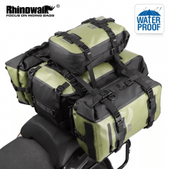 Rhinowalk Motorcycle Tail Bag 100% Waterproof Large Capacity Motor Side Seat Pack Multifunction Travel Luggage Case 1 piece sale