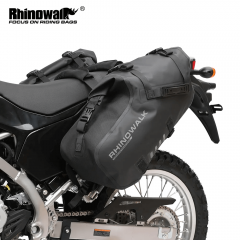 Rhinowalk moto sac 100% étanche 18L/28L/48L grande capacité 2 pièces universel ajustement moto sacoche sac selle sacs latéraux